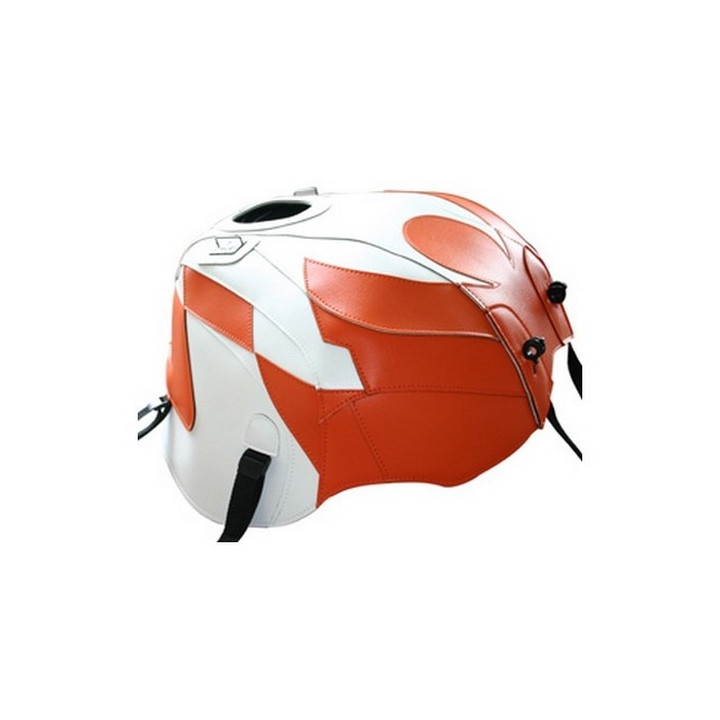 Bagster tank mat white/orange (1486P) Aprilia 1000 Tuono/Factory