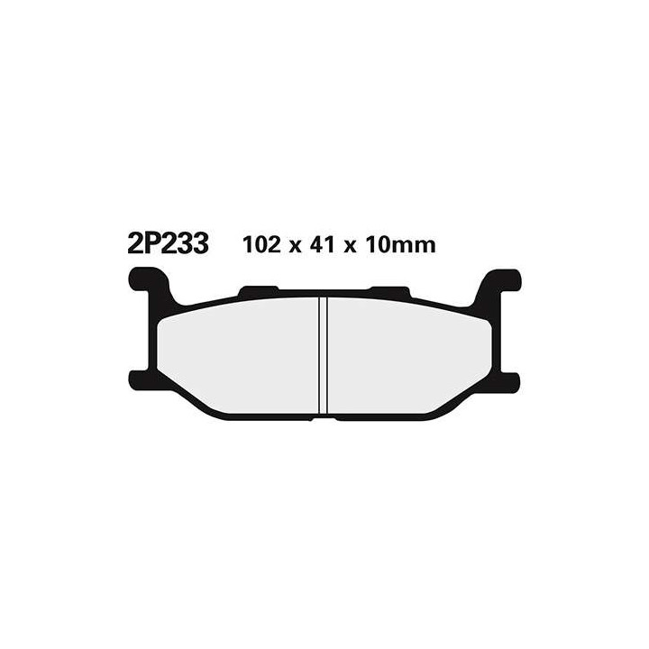 Semi-metal brake pads Nissin 2P-233NS