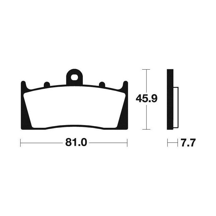Plaquettes de frein métal fritté BENDIX MF243