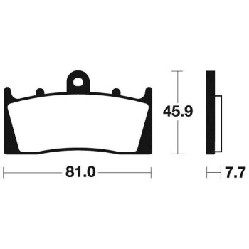 Plaquettes de frein métal fritté BENDIX MF243