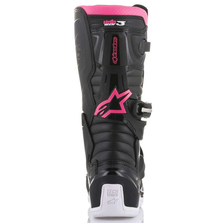ALPINESTARS STELLA TECH 3 BLACK WHITE PINK women's motocross boots