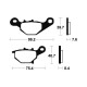 Brake pads metal fried BENDIX MOR320