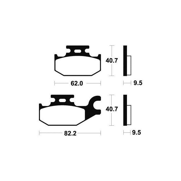 Brake plates metal fried Tecnium MO254
