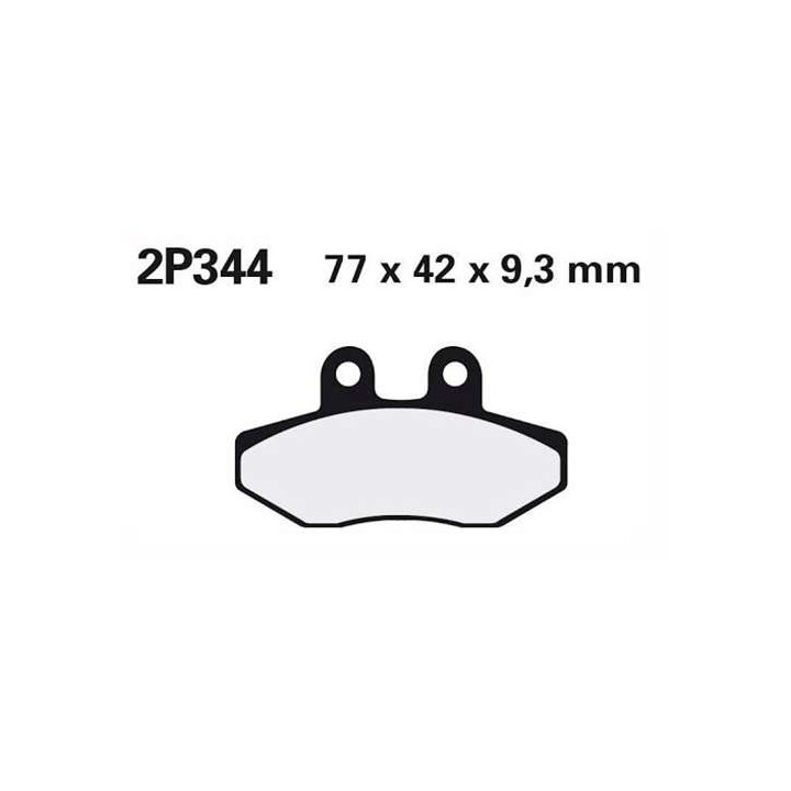 Plaquettes de frein semi-metal Nissin 2P-344NS