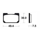 Plaquettes de frein racing carbone BENDIX MCR259
