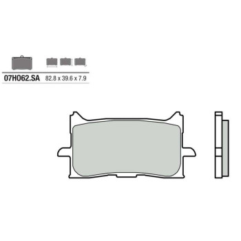 Plaquettes de frein sinter Brembo 07HO62SA