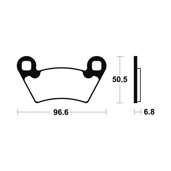BENDIX MOA300 sintered metal brake pads
