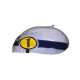 Bagster tank mat grey/dark blue round surf stripe (1447N) Yamaha XJR1300