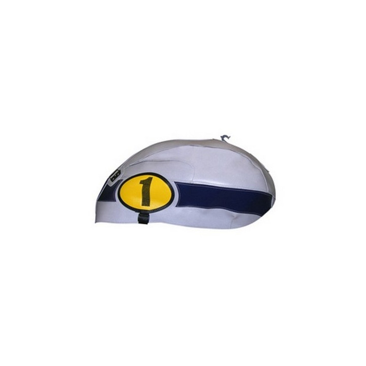 Bagster tank mat grey/dark blue round surf stripe (1447N) Yamaha XJR1300