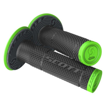 Poignées Scott SX II + Donut GRIP Vert Néon/Noir