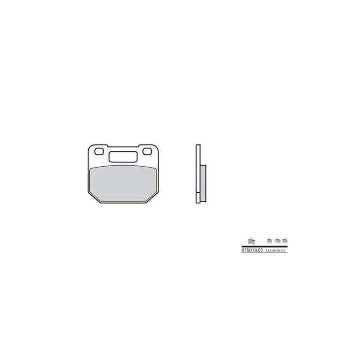 BREMBO organic brake pads 07SU1005