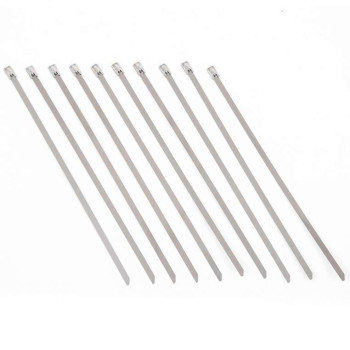 Kit de 10x colliers inox 5x300mm pour bande d'échappement