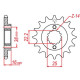 Pignon JT 15 dents pas 525 type 740