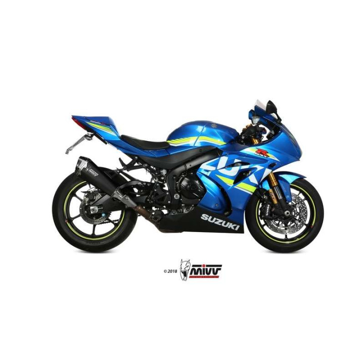 Mivv DELTA RACE approved muffler Inox black (S.050.LDRB) Suzuki GSX-R1000/R