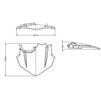 Saute-vent Puig New Generation SPORT PLUS (9507J) Yamaha MT-09 17-