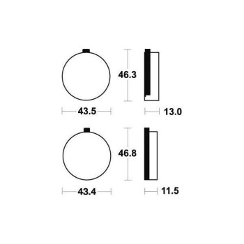 Plaquettes de frein organique BENDIX MA38