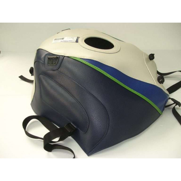 Bagster tank mat putty/navy blue and green stripe (1114I) Yamaha FJ1200
