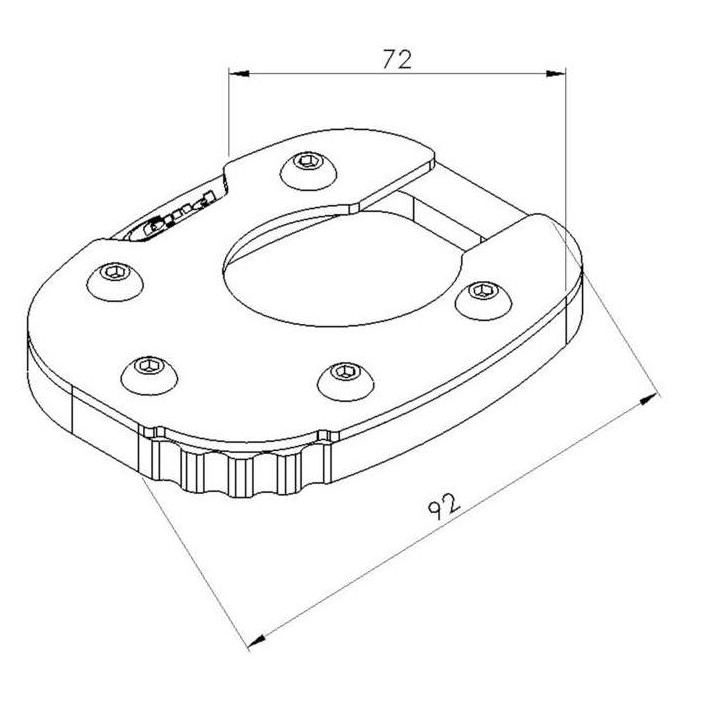 Extension de béquille latérale Puig 20583N X-ADV 21-