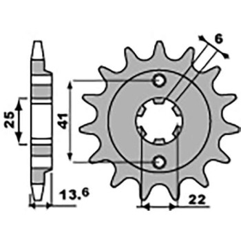 Pignon PBR 15 dents pas 525 type 293 Honda XL600V Transalp Pignon PBR 15 dents pas 525 type 293 Honda XL600V Transalp