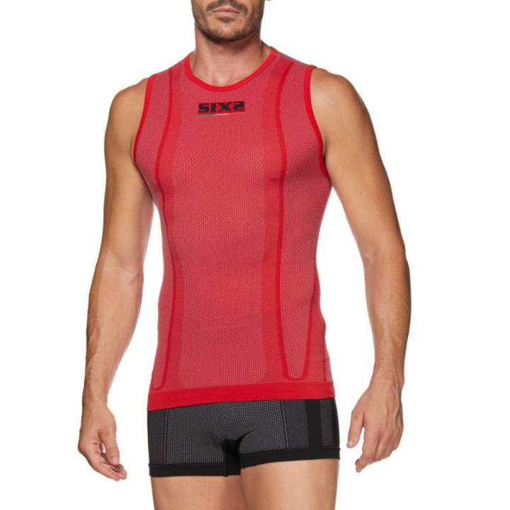 Débardeur thermique moto SIXS SMX RED