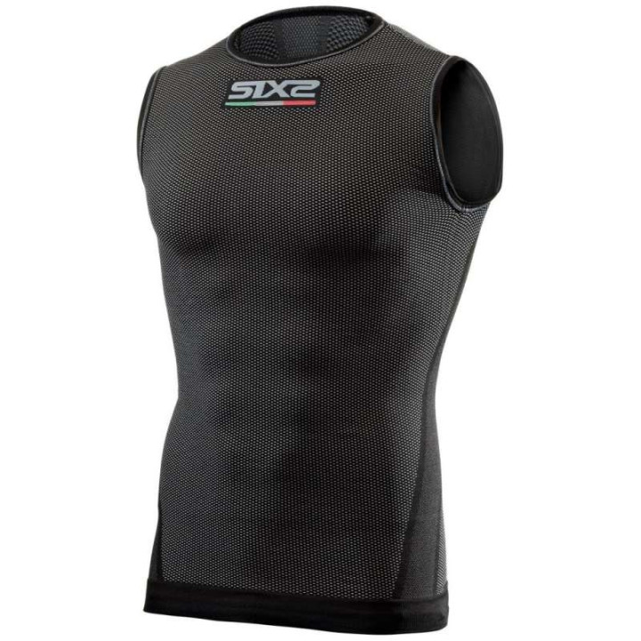 Débardeur thermique moto SIXS SMX BLACK CARBON