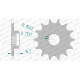 Pignon AFAM 16 dents pas 520 type 21506 Yamaha XJ 600 N Diversion