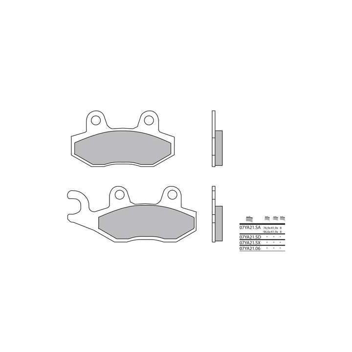 Plaquettes de frein sinter BREMBO 07YA21SA