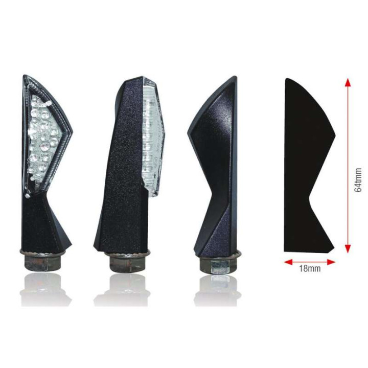 Clignotants moto Bihr ASYM à leds