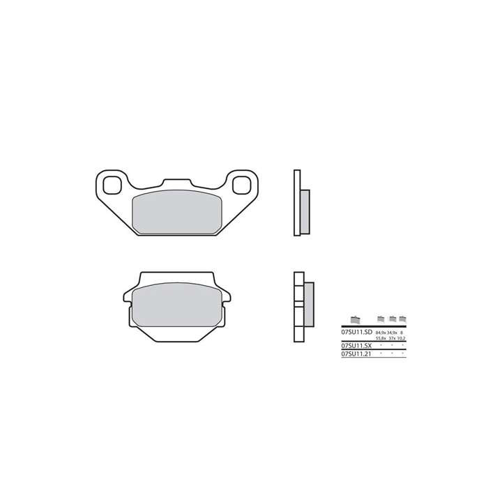 BREMBO organic brake pads 07SU1121