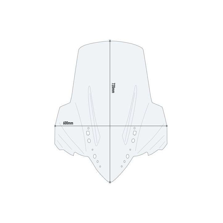 Bulle incolore Givi (D2149ST) Yamaha Tricity