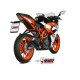 Mivv X-M1 approved muffler Inox black (KT.019.LC4B) KTM RC125/390/Duke 125/390 17-20