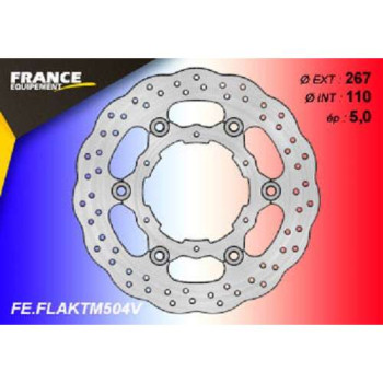 Kit freinage arrière FE disque pétale + plaquettes AP Racing KTM Adventure/Super Adventure