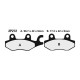 Semi-metal brake pads Nissin 2P-272NS