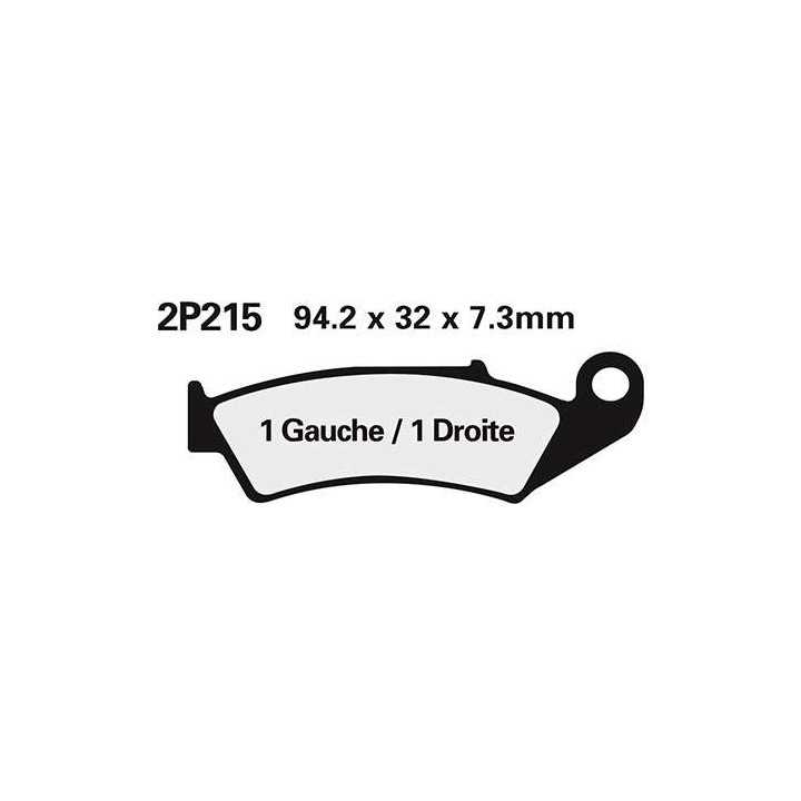 Plaquettes de frein semi-metal Nissin 2P-215GS