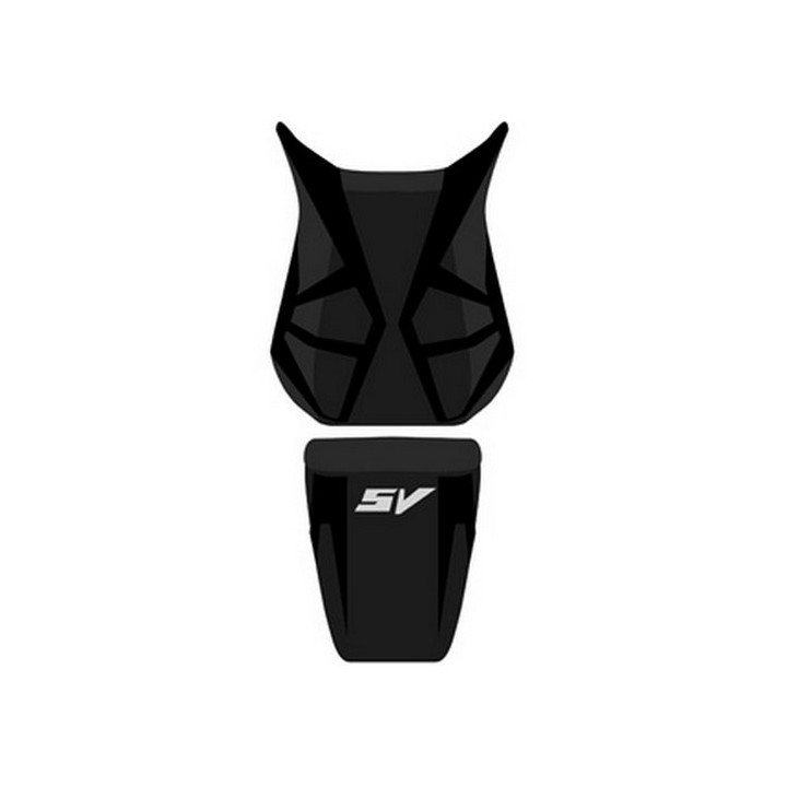 Housse de selle Bagster (2167P) Noir/Nubuck/Lettres Argent Suzuki SV1000 N 03/SV1000 N/S 04-07 -SV650/S 07