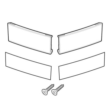 Set réfléchissants blancs Shad D1B23CAR pour SH23