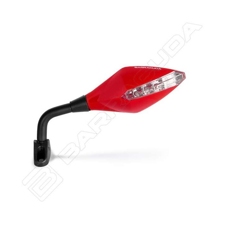 Barracuda RACE INDICATOR motorcycle mirrors Red