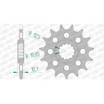 Pignon AFAM 16 dents pas 520 type 21511 Yamaha YZF 600 R6