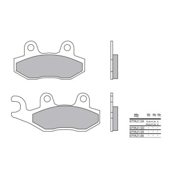 Plaquettes de frein organique Brembo 07YA2106