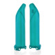 Acerbis Kawasaki KX-F250 light green fork protectors (0021841.133)