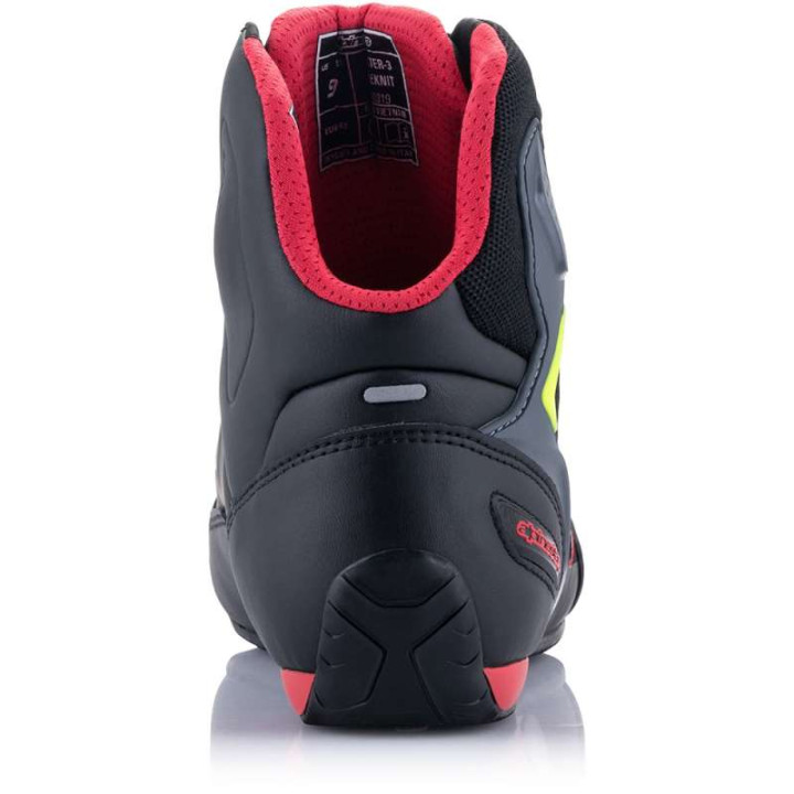 Alpinestars FASTER-3 RIDEKNIT Sneakers Black/Red/Fluorescent Yellow