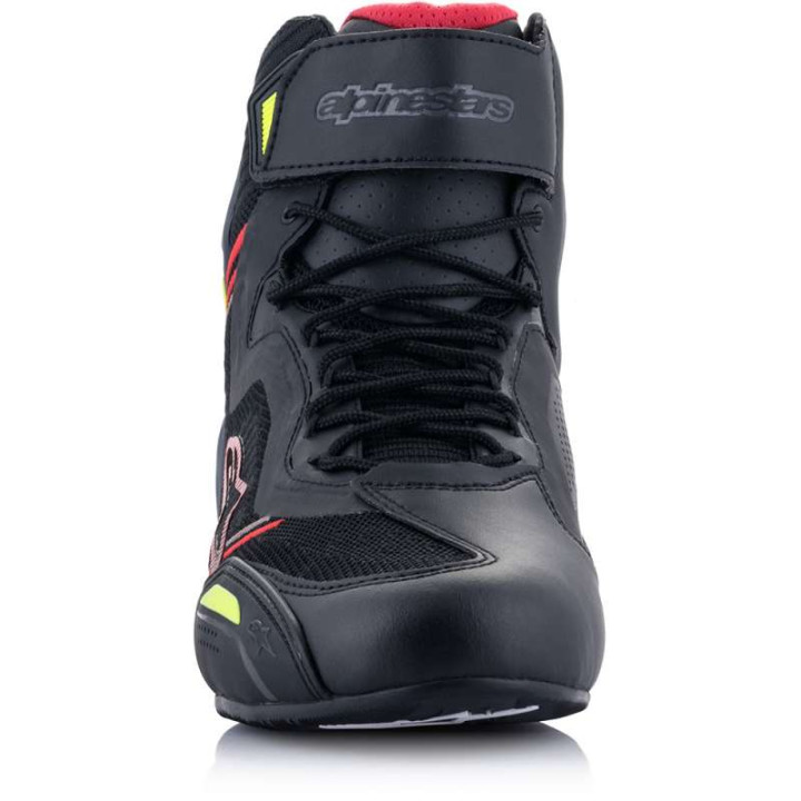 Alpinestars FASTER-3 RIDEKNIT Sneakers Black/Red/Fluorescent Yellow