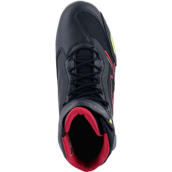 Alpinestars FASTER-3 RIDEKNIT Sneakers Black/Red/Fluorescent Yellow