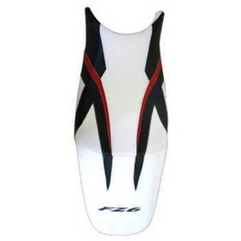 Housse de selle Bagster (2156Q) Blanc/Noir//Rouge/Lettres Noires Yamaha FZ6/FZ6 S2 07 Housse de selle Bagster (2156Q) Blanc/Noir//Rouge/Lettres Noires Yamaha FZ6/FZ6 S2 07
