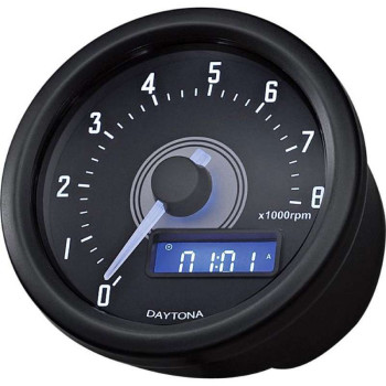 Compte-tours vintage leds Daytona DARK VELONA 8000 tr/min