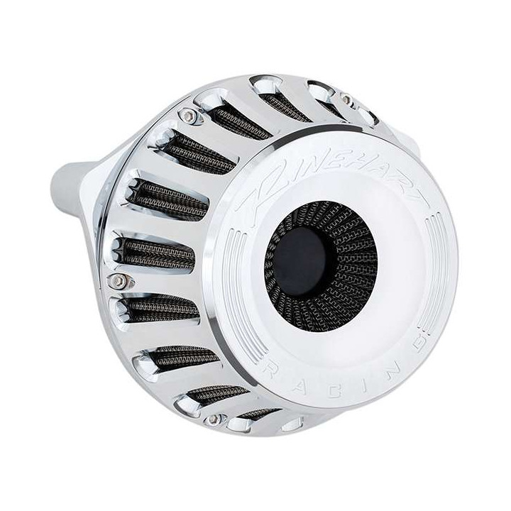 Rinehart INVERTED chrome air filter (910-0100C) Harley TOURING / SOFTAIL 17-