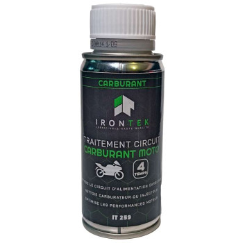 Nettoyant circuit carburant moto 4T Irontek 75 ML