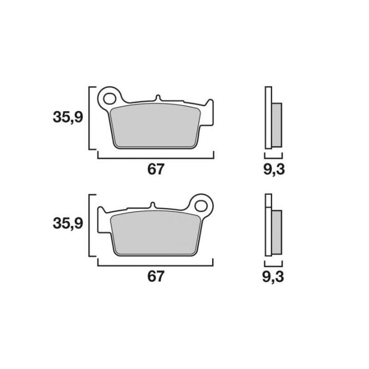 Brake pads cross racing Brembo 07YA41SX