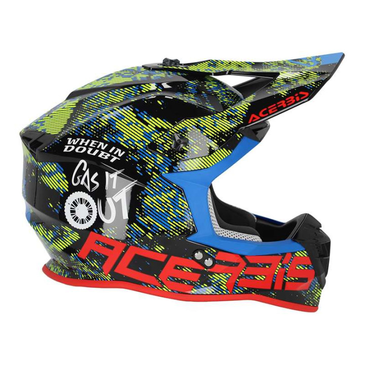 Casque moto cross Acerbis LINEAR 22.06 BLANC/NOIR