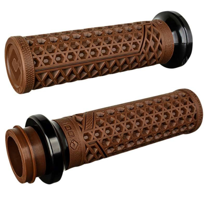 Poignées moto PushPull Harley Davidson ODI VANS Marron/Noir